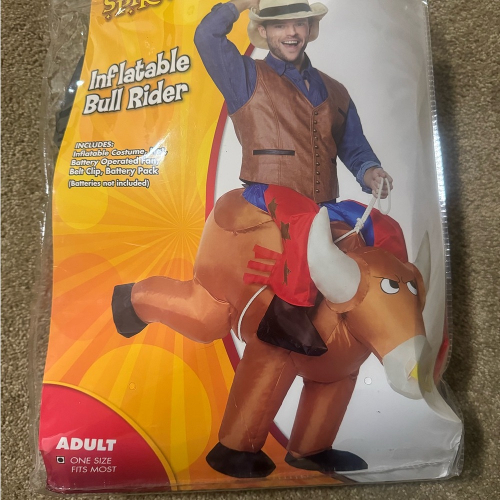 Inflatable Bull Rider. Halloween Costume